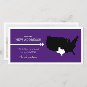 Purple New State, New Address! Texas Moving