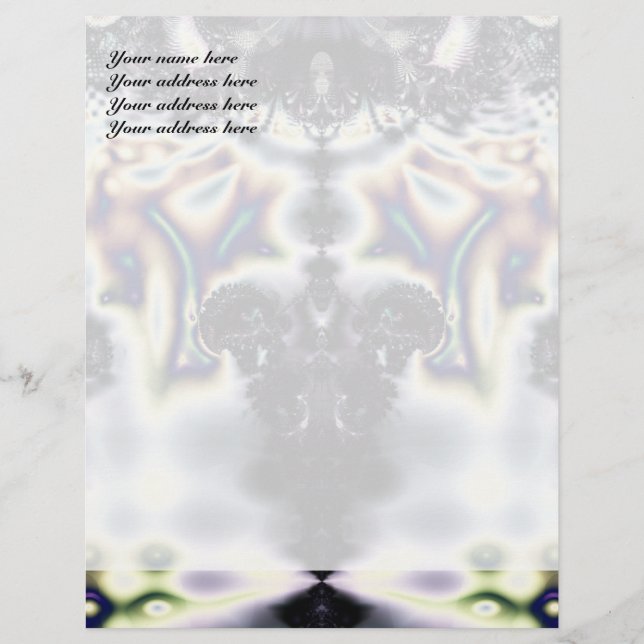 Purple Night Customized Letterhead (Front)