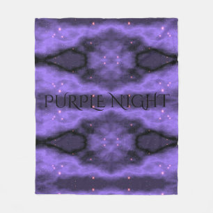 Purple night fleece blanket