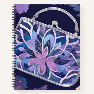 Purple Night Roses AI art  Notebook