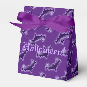 Purple Night Wing Bats Tent Favour Box