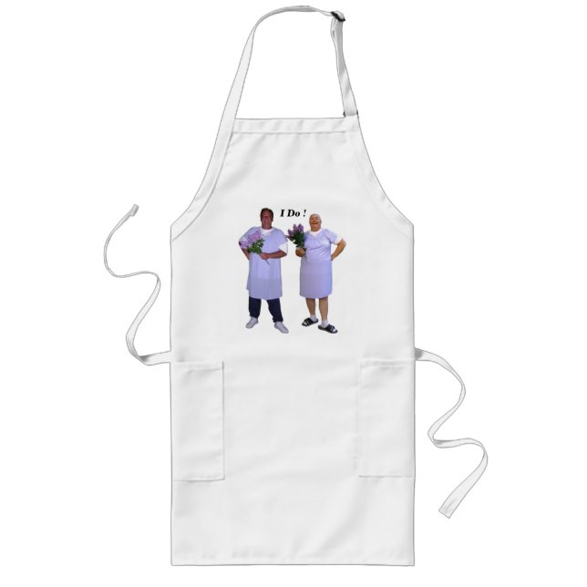 Purple Nightie Long Apron (Front)