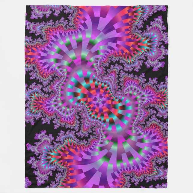 Purple Nightmare Fleece Blanket (Front)