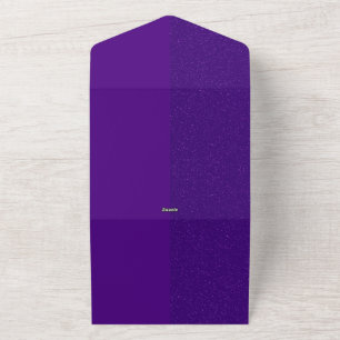 Purple Noise All-In-One Wedding Invite – Customise