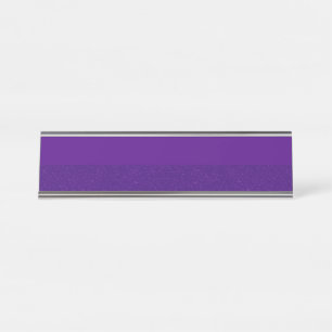 Purple Noise Custom Desk Name Plate