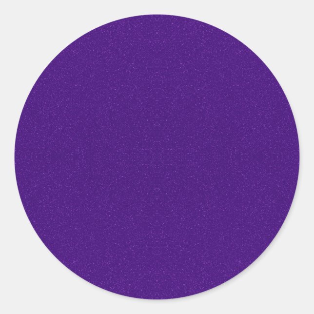 Purple Noise Custom Round Sticker (Front)