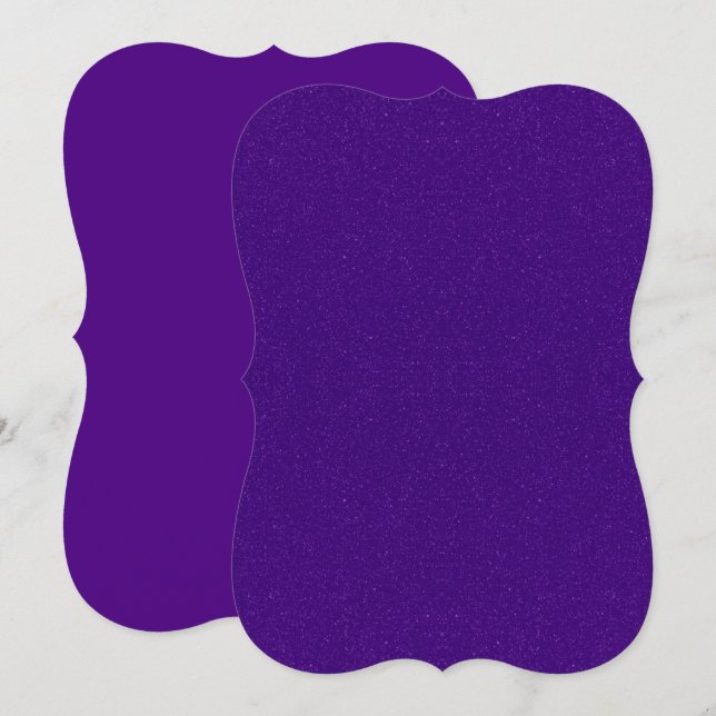 Purple Noise-Effect Bracket-Edge Card – Customise (Front/Back)