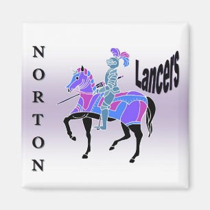 Purple Norton Lancers Magnet