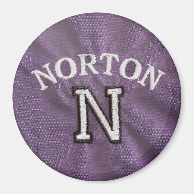 Purple Norton Magnet (Front)