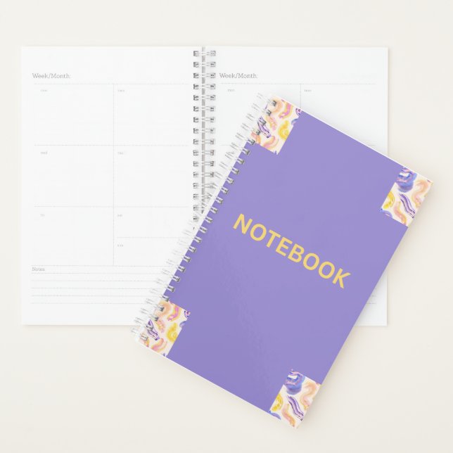 Purple Notebook Planner (Display)