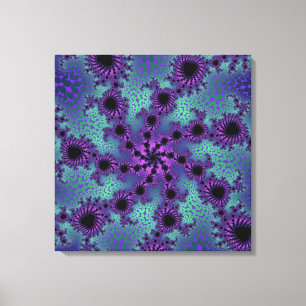 Purple Obliteration Canvas Print