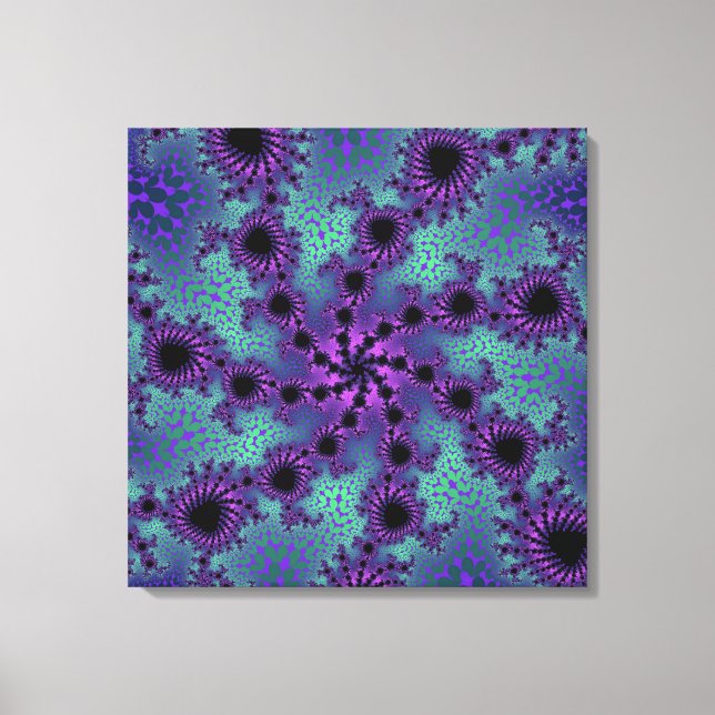 Purple Obliteration Canvas Print (Front)
