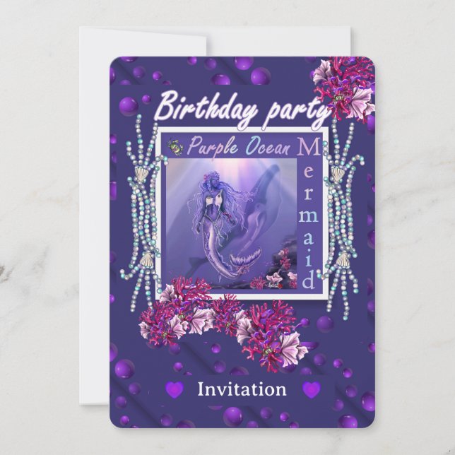 Purple Ocean Mermaid (Front)