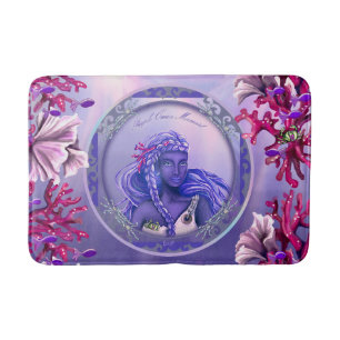 Purple Ocean Mermaid Bath Mat