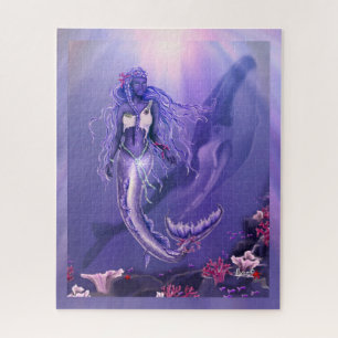 Purple Ocean Mermaid Jigsaw Puzzle
