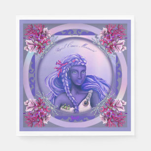 Purple Ocean Mermaid Napkins