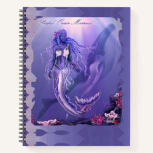 Purple Ocean Mermaid Notebook