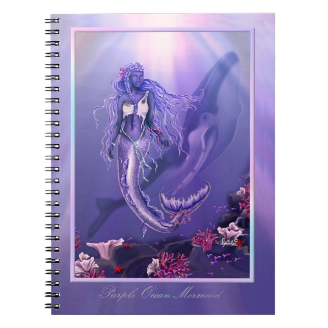 Purple Ocean Mermaid Notebook (Front)