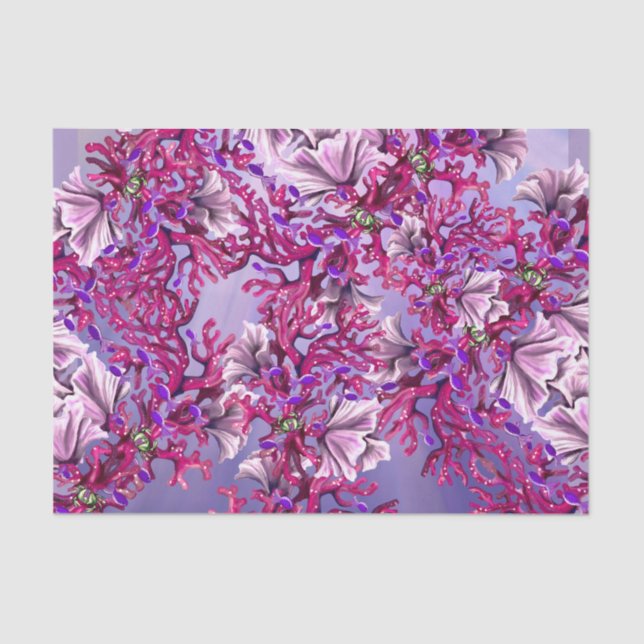 Purple Ocean Mermaid Tissue Paper (Front)