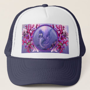 Purple Ocean Mermaid Trucker Hat