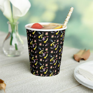 Purple Octopus Cupcake Happy Birthday Paper Cup