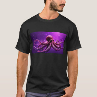 Purple octopus design T-Shirt