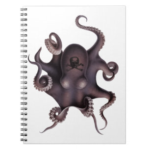 Purple octopus notebook