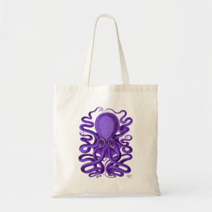 Purple Octopus Tote Bag