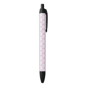 Purple ogee stripes pattern background black ink pen