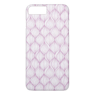 Purple ogee stripes pattern background Case-Mate iPhone case