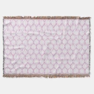 Purple ogee stripes pattern background throw blanket