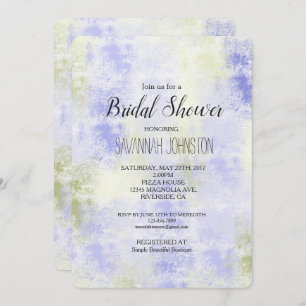 Purple Olive Abstract Invitation