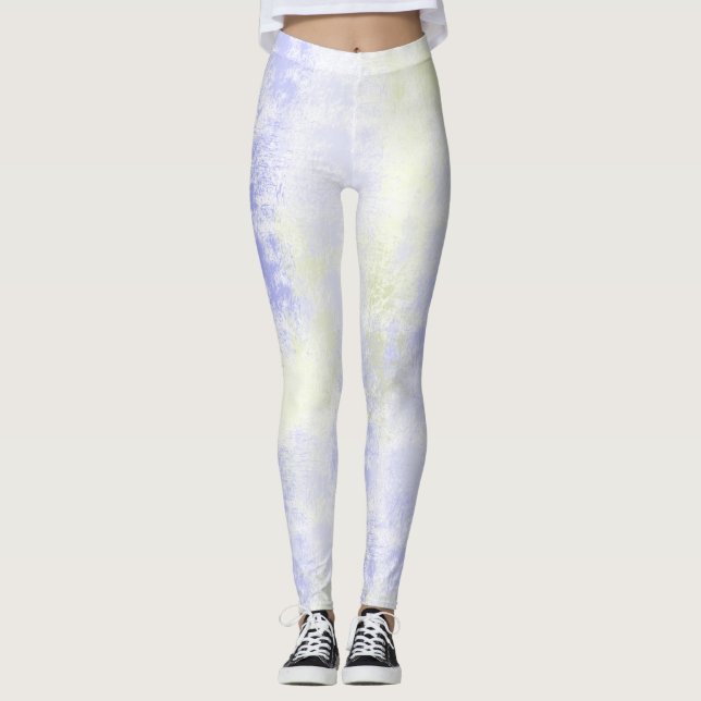 Purple Olive Abstract Leggings (Front)