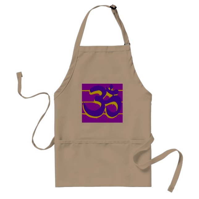 purple om apron (Front)
