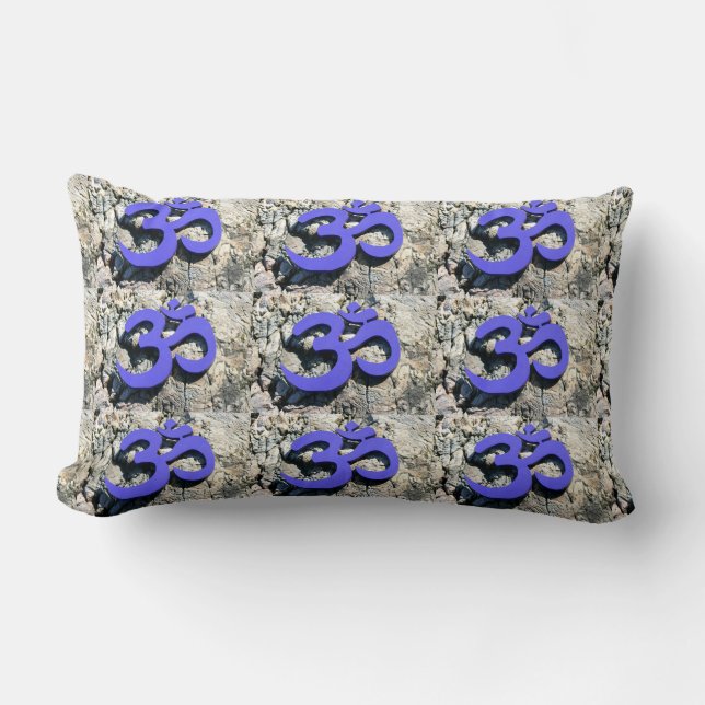 purple Om pillow (Front)