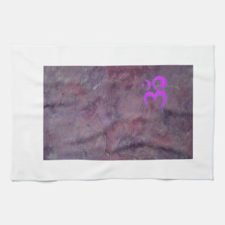 Purple Om Tea Towel