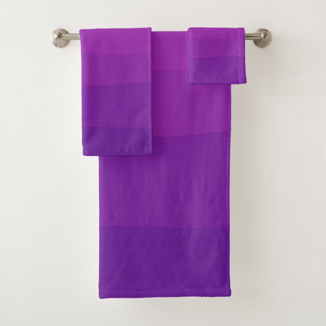 Purple Ombre Bath Towel Set (Insitu)