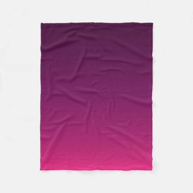 Purple ombre fleece blanket (Front)