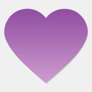 Purple Ombre Heart Sticker
