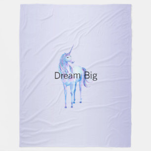 Purple Ombre Magical Unicorn         Fleece Blanket
