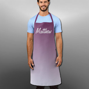 purple ombre -personalised apron