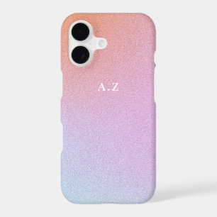 Purple Ombre Sky Custom Initial Monogram