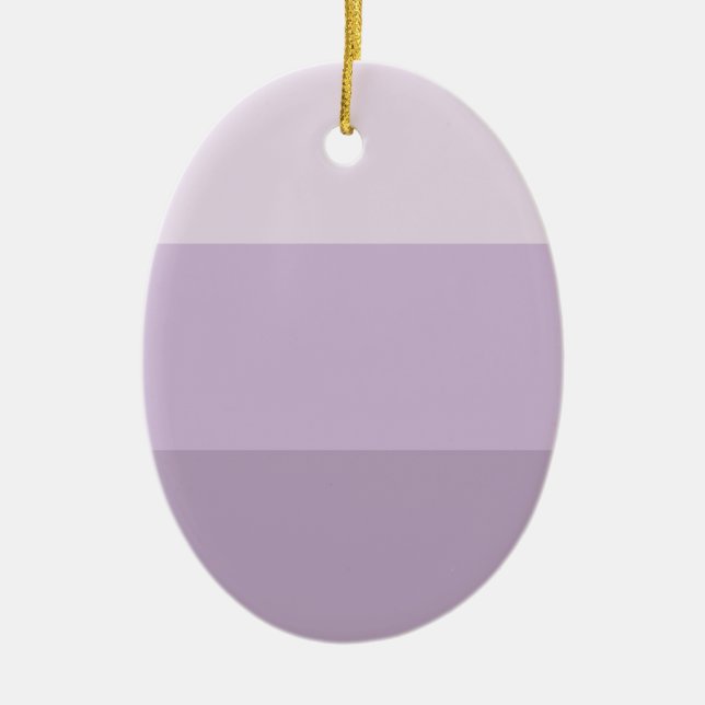 Purple Ombre Striped Ceramic Tree Decoration (Front)