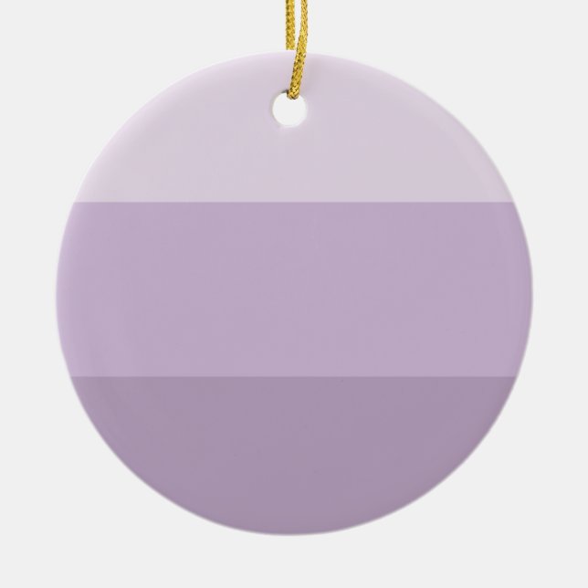 Purple Ombre Striped Ceramic Tree Decoration (Front)