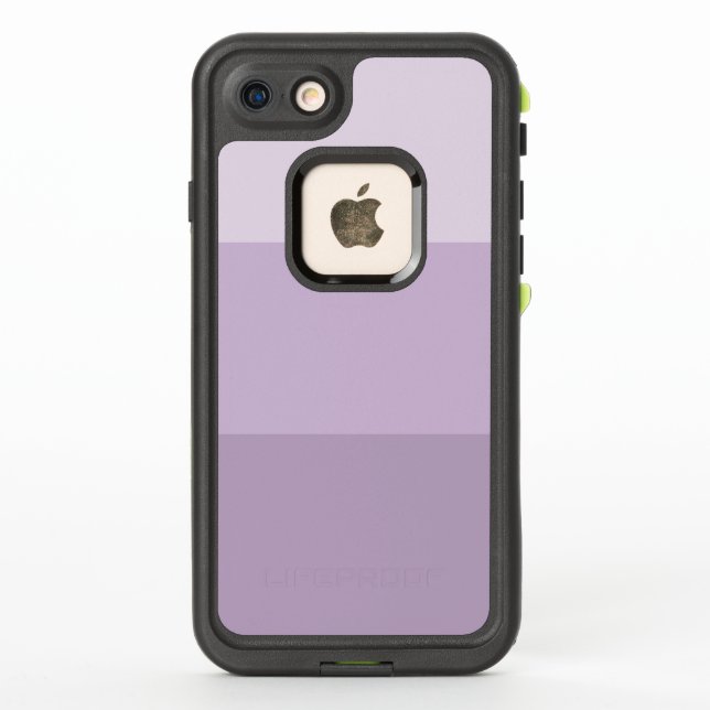 Purple Ombre Striped LifeProof iPhone Case (Back)