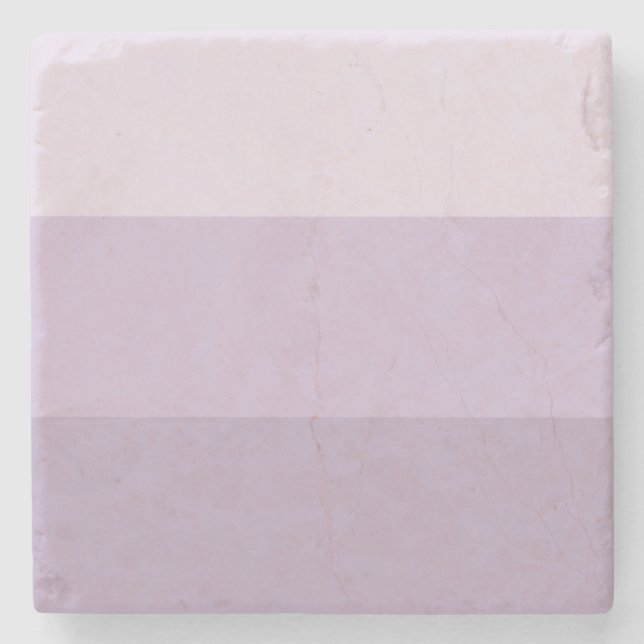Purple Ombre Striped Stone Coaster (Front)