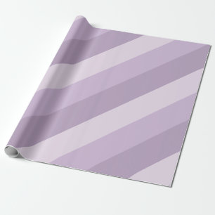 Purple Ombre Striped Wrapping Paper