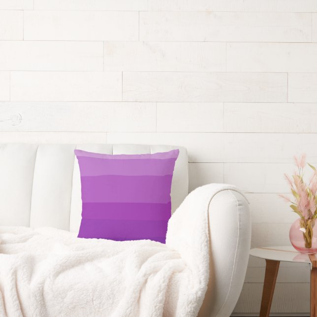 Purple Ombre Throw Pillow (Couch)