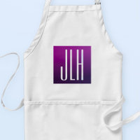 Purple Ombre & White Initials or other Text