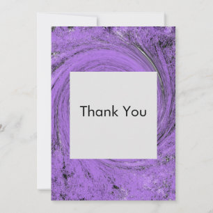 Purple on Purple Thank You Cards